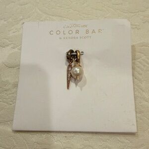 Kendra Scott Gold and Pearl Spike Charms